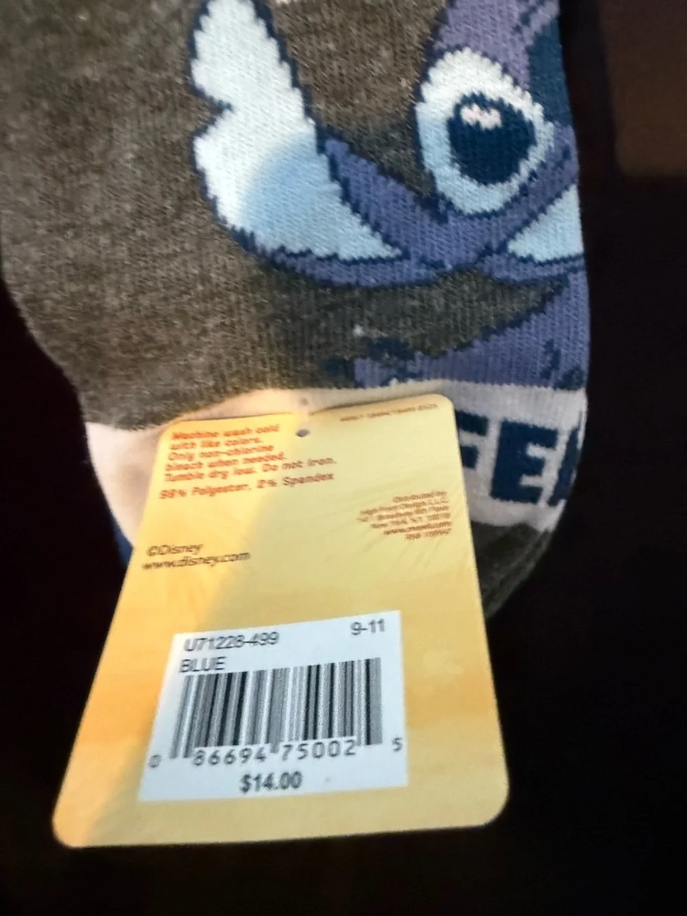 Disney Stitch No-Show Socks - 5 pairs